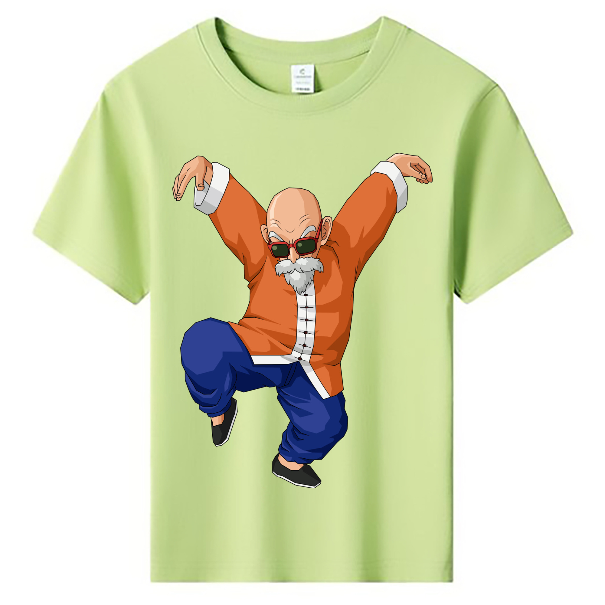 （画像用） ドラゴンボール 亀仙人（かめせんにん） DRAGON BALL Master Roshi Kame Sennin 綿100％キッズTシャツ（フロントプリント）